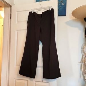 New York & Co size 16P wide leg brown trousers
